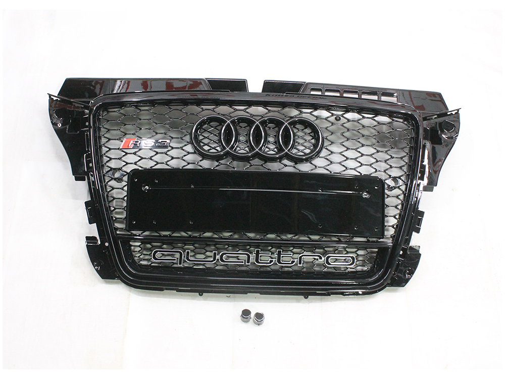11 Front Grill, Honeycomb Grill, RS3 Black Quattro Style